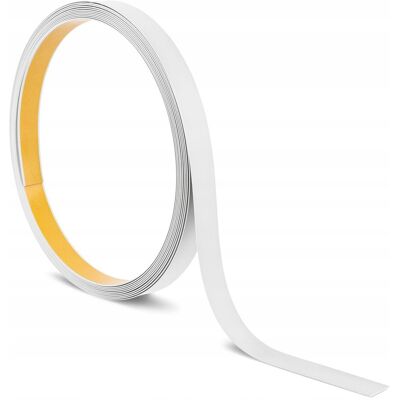 Garmin Płaskownik PCV samoprzylepny, listwa płaska, biały 10m, 30mm Garmin Płaskownik PCV samoprzylepny, listwa płaska, biały 10m, 30mm