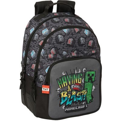 Safta Plecak szkolny Minecraft Graffiti 42 cm, adaptowalny Safta Plecak szkolny Minecraft Graffiti 42 cm, adaptowalny
