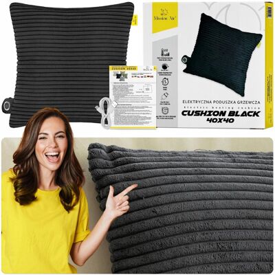 Mission Poduszka Grzewcza Elektryczna Black Cushion 40x40 Mission Poduszka Grzewcza Elektryczna Black Cushion 40x40