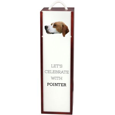 Pointer - geometryczne pudełko ze zdjęciem i napisem na wino marki Art-Dog Pointer - geometryczne pudełko ze zdjęciem i napisem na wino marki Art-Dog