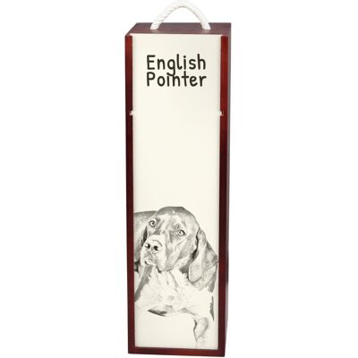Pointer I - pudełko na wino z psem, pudełko na alkohol z grafiką, personalizowane pudełko na prezent marki Art-Dog Pointer I - pudełko na wino z psem, pudełko na alkohol z grafiką, personalizowane pudełko na prezent marki Art-Dog