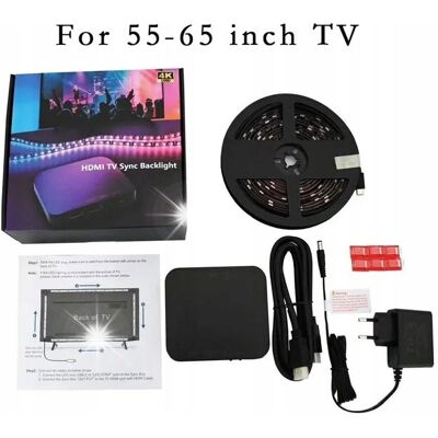 Inny producent ProRock taśma LED do telewizora HDMI 2.0 (bez aplikacji Smart Life) 55-65' Inny producent ProRock taśma LED do telewizora HDMI 2.0 (bez aplikacji Smart Life) 55-65'