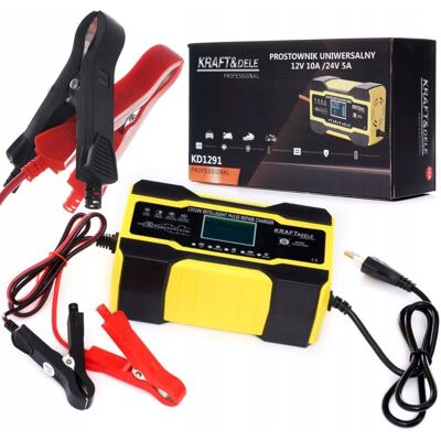 KRAFT&DELE Prostownik Automatyczny Akumulatorowy Lcd Funkcja Naprawy 12/24V 5A/10A KRAFT&DELE Prostownik Automatyczny Akumulatorowy Lcd Funkcja Naprawy 12/24V 5A/10A