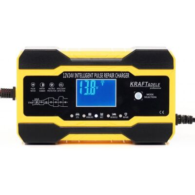 PROSTOWNIK UNIWERSALNY 12/24V 5A 10A wyświetlacz LCD 4 tryby - Kraft&Dele PROSTOWNIK UNIWERSALNY 12/24V 5A 10A wyświetlacz LCD 4 tryby - Kraft&Dele