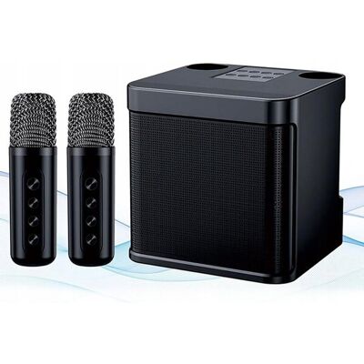 producent niezdefiniowany Przenośny głośnik z 2 mikrofonami Bluetooth Karaoke MUMUWIND Czarny producent niezdefiniowany Przenośny głośnik z 2 mikrofonami Bluetooth Karaoke MUMUWIND Czarny