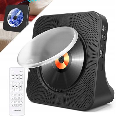 Inny producent PRZENOŚNY ODTWARZACZ CD GŁOŚNIK BLUETOOTH Prezent z wtyczką czarny Inny producent PRZENOŚNY ODTWARZACZ CD GŁOŚNIK BLUETOOTH Prezent z wtyczką czarny