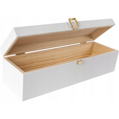 GENERIC - WoodenWineBox - Zewnętrzne wymiary 35.1 x 11 x 9.8 cm - Pokrywa z zawiasem i zamknięciem - Pudełko na wino GENERIC - WoodenWineBox - Zewnętrzne wymiary 35.1 x 11 x 9.8 cm - Pokrywa z zawiasem i zamknięciem - Pudełko na wino