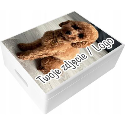 Creative Pudełko Grawerowane Ze Zdjęciem Logo Prezent Na Urodziny Druk Uv 40x30x14cm Creative Pudełko Grawerowane Ze Zdjęciem Logo Prezent Na Urodziny Druk Uv 40x30x14cm