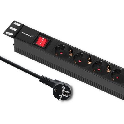 Qoltec Listwa zasilająca do szafy RACK 1U 16A PDU 6xSCHUKO 2m Qoltec Listwa zasilająca do szafy RACK 1U 16A PDU 6xSCHUKO 2m