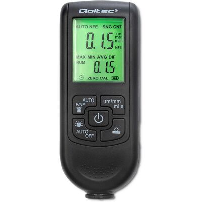 Qoltec Miernik Grubości Lakieru Z Wyświetlaczem Lcd 0 ~ 2000Um Qoltec Miernik Grubości Lakieru Z Wyświetlaczem Lcd 0 ~ 2000Um