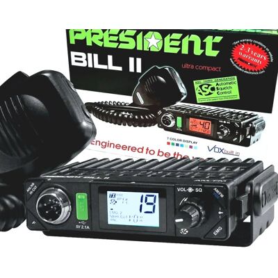 RADIO CB PRESIDENT BILL ASC USB 10cm MULTIKOLOR RADIO CB PRESIDENT BILL ASC USB 10cm MULTIKOLOR