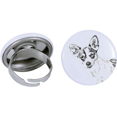 Rat Terrier - damska biżuteria z podobizną psa, produkt wykonany ręcznie, możliwość dodanie własnego zdjęcia, marka Art-Dog Rat Terrier - damska biżuteria z podobizną psa, produkt wykonany ręcznie, możliwość dodanie własnego zdjęcia, marka Art-Dog