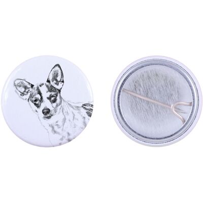 Rat Terrier - przypinka z twoim psem, dodaj własne foto, marka Art-Dog Rat Terrier - przypinka z twoim psem, dodaj własne foto, marka Art-Dog
