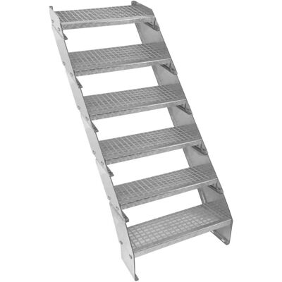 Drabina Metalowa MonsterShop - Regulowana 6-sekcyjna Galwanizowana Stal - 60cm Drabina Metalowa MonsterShop - Regulowana 6-sekcyjna Galwanizowana Stal - 60cm