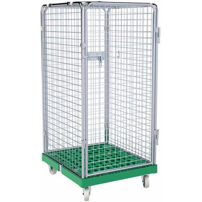 Inny producent Rollkontener ADB 1350 Plastik zielony, 724 x 815 mm, 5-ścienny, 1 Drzwi, Chrom 3 Inny producent Rollkontener ADB 1350 Plastik zielony, 724 x 815 mm, 5-ścienny, 1 Drzwi, Chrom 3