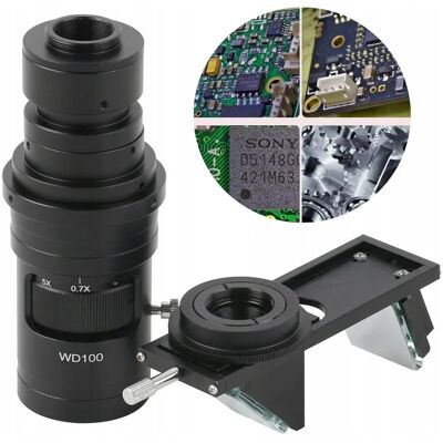 Inny producent Rosfix Zoom WD100 0,7x-5x z Adapterem 3D – Wysoka Rozdzielczość FHD C-Mount Obrotowy Moduł 2D/3D Idealny do Inspekcji SMD Inny producent Rosfix Zoom WD100 0,7x-5x z Adapterem 3D – Wysoka Rozdzielczość FHD C-Mount Obrotowy Moduł 2D/3D Idealny do Inspekcji SMD