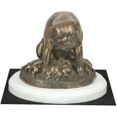 ART Rottweiler I - statuetka psa, figurka na białej podstawie, trofeum na wysta ART Rottweiler I - statuetka psa, figurka na białej podstawie, trofeum na wysta