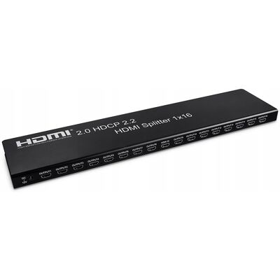 Spacetronik Rozgałęźnik HDMI 1x16 SPH-RS116_V20 4K 60 Hz HDR Spacetronik Rozgałęźnik HDMI 1x16 SPH-RS116_V20 4K 60 Hz HDR