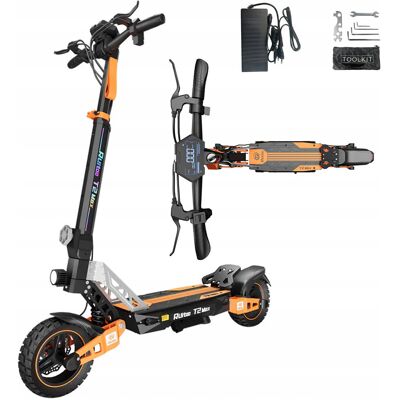 Ruitoo T2 MAX Elektryczna Hulajnoga Terenowa – Silnik 1000W, Prędkość 50 km/h, Bateria 48V 20.8Ah, Zasięg 55 km, 10'' Opony, Podwójne Zawieszenie, H.. Ruitoo T2 MAX Elektryczna Hulajnoga Terenowa – Silnik 1000W, Prędkość 50 km/h, Bateria 48V 20.8Ah, Zasięg 55 km, 10'' Opony, Podwójne Zawieszenie, H..