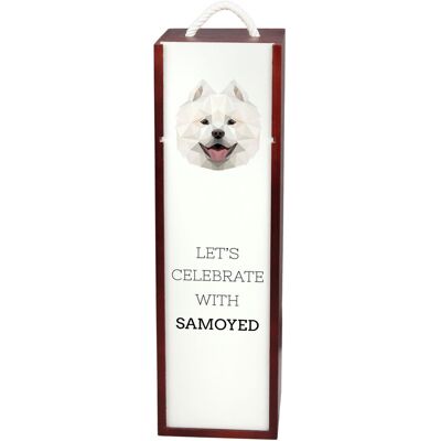 Art-Dog - Samoyedo Geometryczny - Drewno - Skrzynka na wino Art-Dog - Samoyedo Geometryczny - Drewno - Skrzynka na wino