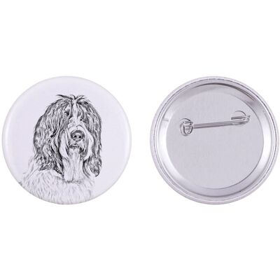 Schapendoes, Owczarek holenderski - przypinka z twoim psem, dodaj własne foto, marka Art-Dog Schapendoes, Owczarek holenderski - przypinka z twoim psem, dodaj własne foto, marka Art-Dog