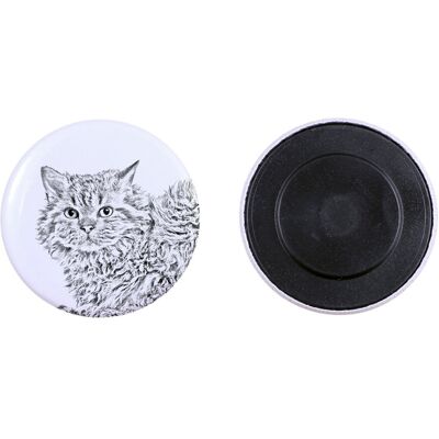 Selkirk Rex Kot długowłosy - kolekcja wyjątkowych magnesów, własne zdjęcie, marka Art-Dog Selkirk Rex Kot długowłosy - kolekcja wyjątkowych magnesów, własne zdjęcie, marka Art-Dog