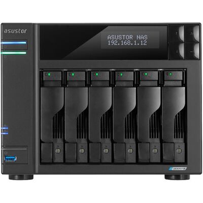 Serwer plików Asustor LOCKERSTOR 6 AS6706T 6-bay, Intel Celeron N5105 Czterordzeniowy 2.0GHz, 16GB RAM DDR4. 4x M.2 PCIe (NVMe), 2x 2.5 GbE. 2x USB 3 Serwer plików Asustor LOCKERSTOR 6 AS6706T 6-bay, Intel Celeron N5105 Czterordzeniowy 2.0GHz, 16GB RAM DDR4. 4x M.2 PCIe (NVMe), 2x 2.5 GbE. 2x USB 3