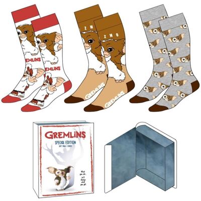 Cerda Skarpetki Gremlins 3-Pak, Rozmiar 36-43, Oficjalna Licencja Cerda Skarpetki Gremlins 3-Pak, Rozmiar 36-43, Oficjalna Licencja