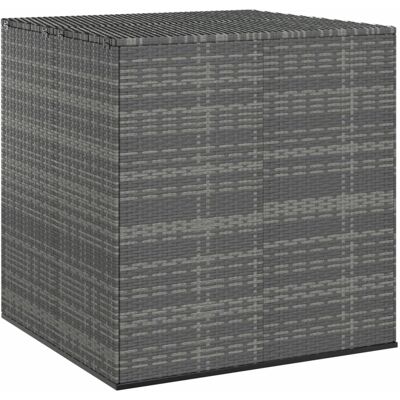 VMP Skrzynia Na Poduszki Ogrodowe, Rattan Pe, 100X97,5X104Cm, Szara VMP Skrzynia Na Poduszki Ogrodowe, Rattan Pe, 100X97,5X104Cm, Szara