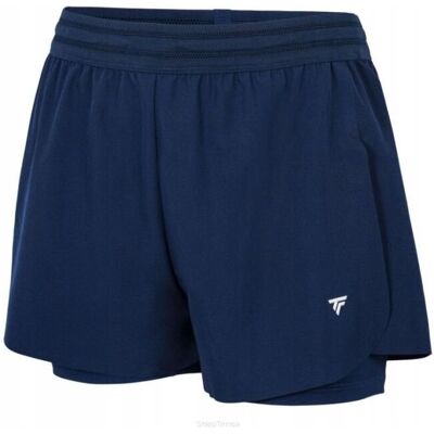 Spodenki tenisowe dziewczęce Tecnifibre Team Stretch granatowe 6-8lat Spodenki tenisowe dziewczęce Tecnifibre Team Stretch granatowe 6-8lat