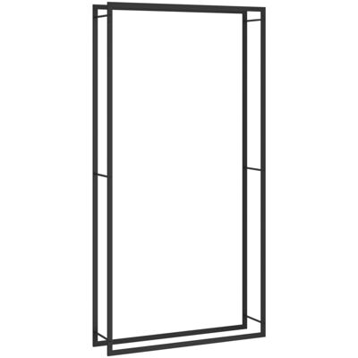 VMP Stojak na drewno, matowy czarny, 110x28x214 cm, stalowy VMP Stojak na drewno, matowy czarny, 110x28x214 cm, stalowy