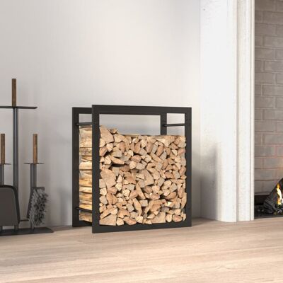 VMP Stojak na drewno, matowy czarny, 50x28x56 cm, stalowy VMP Stojak na drewno, matowy czarny, 50x28x56 cm, stalowy