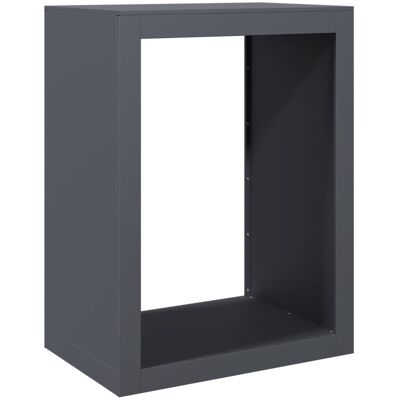 VMP Stojak na drewno opałowe, antracytowy, 60x40x80 cm, stalowy VMP Stojak na drewno opałowe, antracytowy, 60x40x80 cm, stalowy