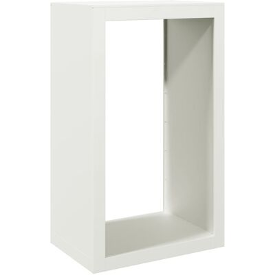 VMP Stojak na drewno opałowe, biały, 60x40x100 cm, stalowy VMP Stojak na drewno opałowe, biały, 60x40x100 cm, stalowy