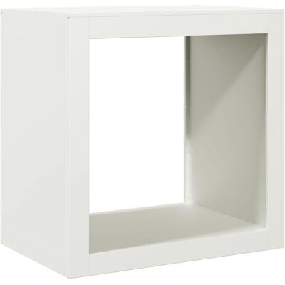 VMP Stojak na drewno opałowe, biały, 60x40x60 cm, stalowy VMP Stojak na drewno opałowe, biały, 60x40x60 cm, stalowy