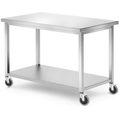 Stół jezdny, z półką – skręcany, HENDI, Kitchen Line, 1200x600x850 mm, 1200x600x(H)850mm Stół jezdny, z półką – skręcany, HENDI, Kitchen Line, 1200x600x850 mm, 1200x600x(H)850mm