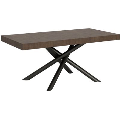 Itamoby Stół rozkładany 90x200/304 cm Famas Orzech Rama w kolorze Antracytu Itamoby Stół rozkładany 90x200/304 cm Famas Orzech Rama w kolorze Antracytu