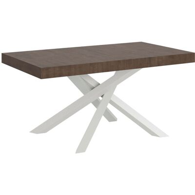 Itamoby Stół rozkładany 90x200/304 cm Volantis Orzech Rama w kolorze Białym Itamoby Stół rozkładany 90x200/304 cm Volantis Orzech Rama w kolorze Białym