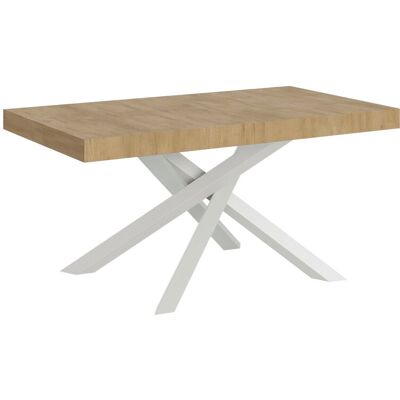 Itamoby Stół rozkładany 90x200/460 cm Volantis Dąb naturalny Rama w kolorze Białym Itamoby Stół rozkładany 90x200/460 cm Volantis Dąb naturalny Rama w kolorze Białym