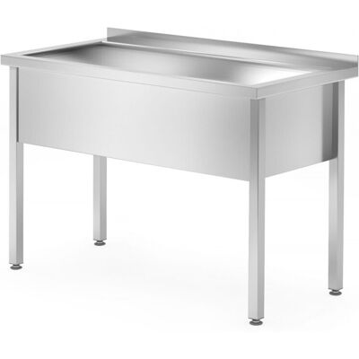 Stół z basenem – spawany, jednokomorowy, głębokość 700 mm, wysokość komory 300 mm, HENDI, Profi Line, 1000x700x(H)850mm Stół z basenem – spawany, jednokomorowy, głębokość 700 mm, wysokość komory 300 mm, HENDI, Profi Line, 1000x700x(H)850mm