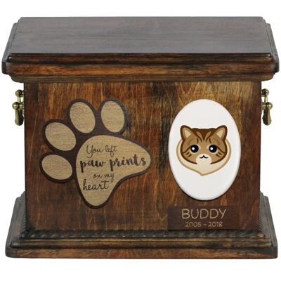 Syberyjski - skrzynia pamiątkowa kota, personalizowana skrzynia, pamiątkowe pudełko na kocie pamiątki marki Art-Dog Syberyjski - skrzynia pamiątkowa kota, personalizowana skrzynia, pamiątkowe pudełko na kocie pamiątki marki Art-Dog