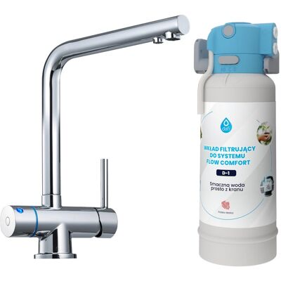 System Filtrujący Dafi Flow Comfort D1 + Bateria Trójdrożna Hero Chrom System Filtrujący Dafi Flow Comfort D1 + Bateria Trójdrożna Hero Chrom