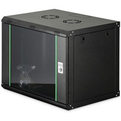 Szafa Sieciowa Wisząca Jednosekcyjna Digitus Dynamic 19' 9u, 600x450, Drzwi Szyba, Czarny, Niezmontowana, 60kg Szafa Sieciowa Wisząca Jednosekcyjna Digitus Dynamic 19' 9u, 600x450, Drzwi Szyba, Czarny, Niezmontowana, 60kg