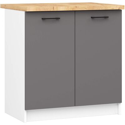 Szafka kuchenna Akord S80 - Biała OLIWIA - 80cm szeroka Szafka kuchenna Akord S80 - Biała OLIWIA - 80cm szeroka