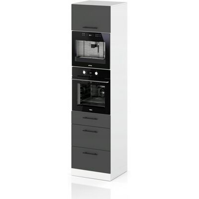 Concordia SZAFKA KUCHENNA SŁUPEK POD PIEKARNIK STOJĄCA 3 SZUFLADY GRAFIT 60CM Concordia SZAFKA KUCHENNA SŁUPEK POD PIEKARNIK STOJĄCA 3 SZUFLADY GRAFIT 60CM