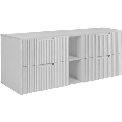 3xE Living Szafka łazienkowa, biała, 180 (2 x 80 + 20) x 58,6 x 46 cm 3xE Living Szafka łazienkowa, biała, 180 (2 x 80 + 20) x 58,6 x 46 cm