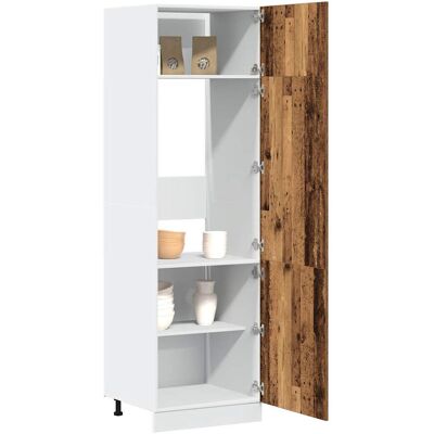 VMP Szafka Na Lodówkę, Stare Drewno 60x57x207 Cm VMP Szafka Na Lodówkę, Stare Drewno 60x57x207 Cm