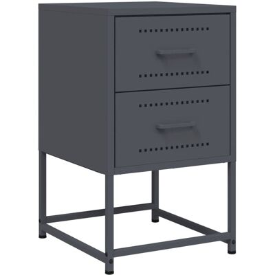 VMP Szafka Nocna, Antracytowa, 36x39x60,5 Cm, Stal VMP Szafka Nocna, Antracytowa, 36x39x60,5 Cm, Stal