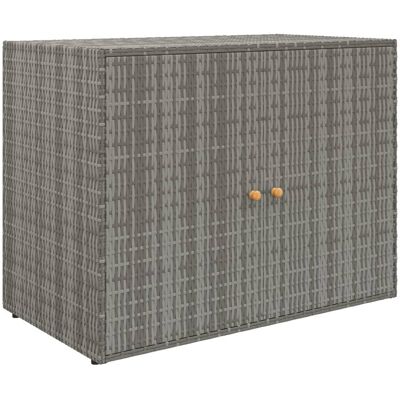 VMP Szafka ogrodowa, szara, 100x55,5x80 cm, rattan PE VMP Szafka ogrodowa, szara, 100x55,5x80 cm, rattan PE