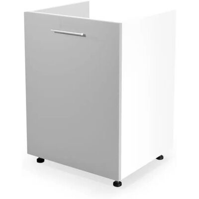 Halmar Szafka pod zlew 60 VENTO DK-60/82 jasnoszary połysk Halmar Szafka pod zlew 60 VENTO DK-60/82 jasnoszary połysk